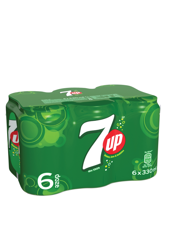 7 UP - Bautura racoritoare 0.33 L x 6 buc - doza
