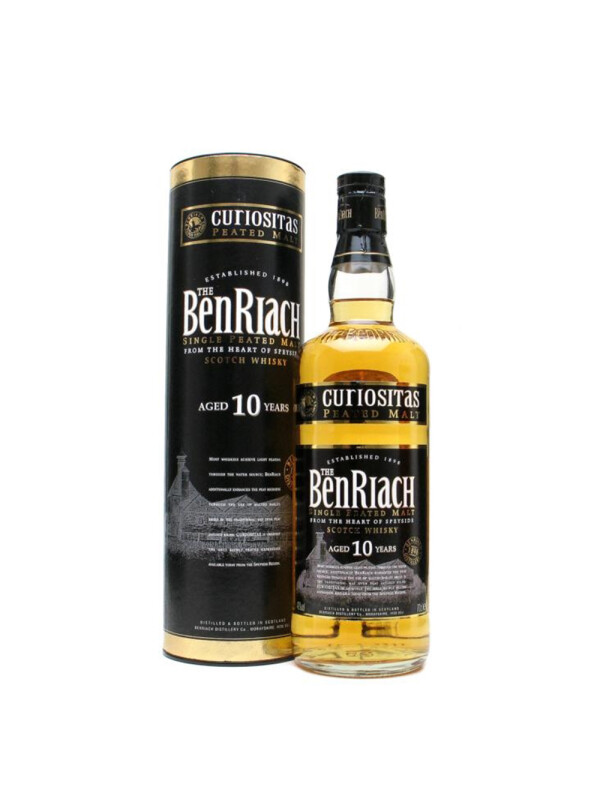 The BenRiach - Peated Curiositas Scotch single malt whisky 10yo - 0.7L, Alc: 46% The BenRiach - Peated Curiositas Scotch single malt whisky 10yo - 0.7L, Alc: 46%