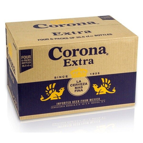 Corona extra - Bere Pale Lager Mexic 24 buc x 0,33L, Alc: 4.5% Corona Extra 0.33 L x 24 buc