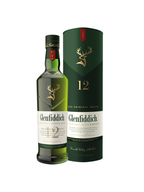 Glenfiddich - Scotch single malt whisky 12 yo - 0,7L, Alc: 40%