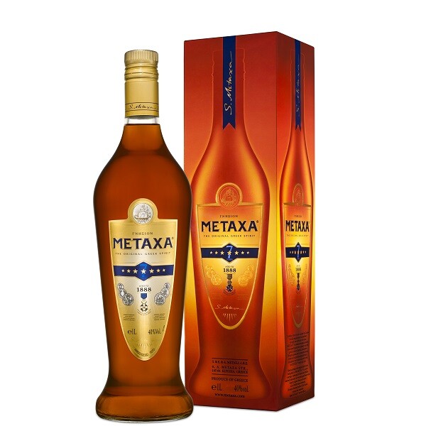 Metaxa 7 stele 1 L gift box