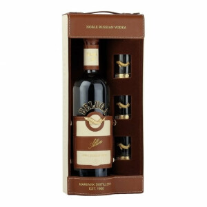Beluga - Vodka Beluga Allure + 3 pahare shot - 0,7L, Alc: 40%
